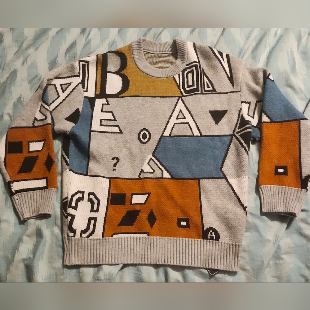 Z/Man‎ Forever Young Men's Medium Sweater Multicolor NWT